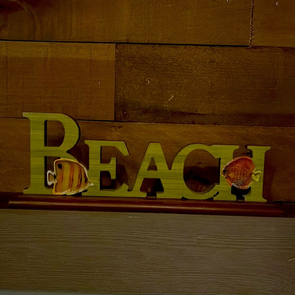 Beach sign